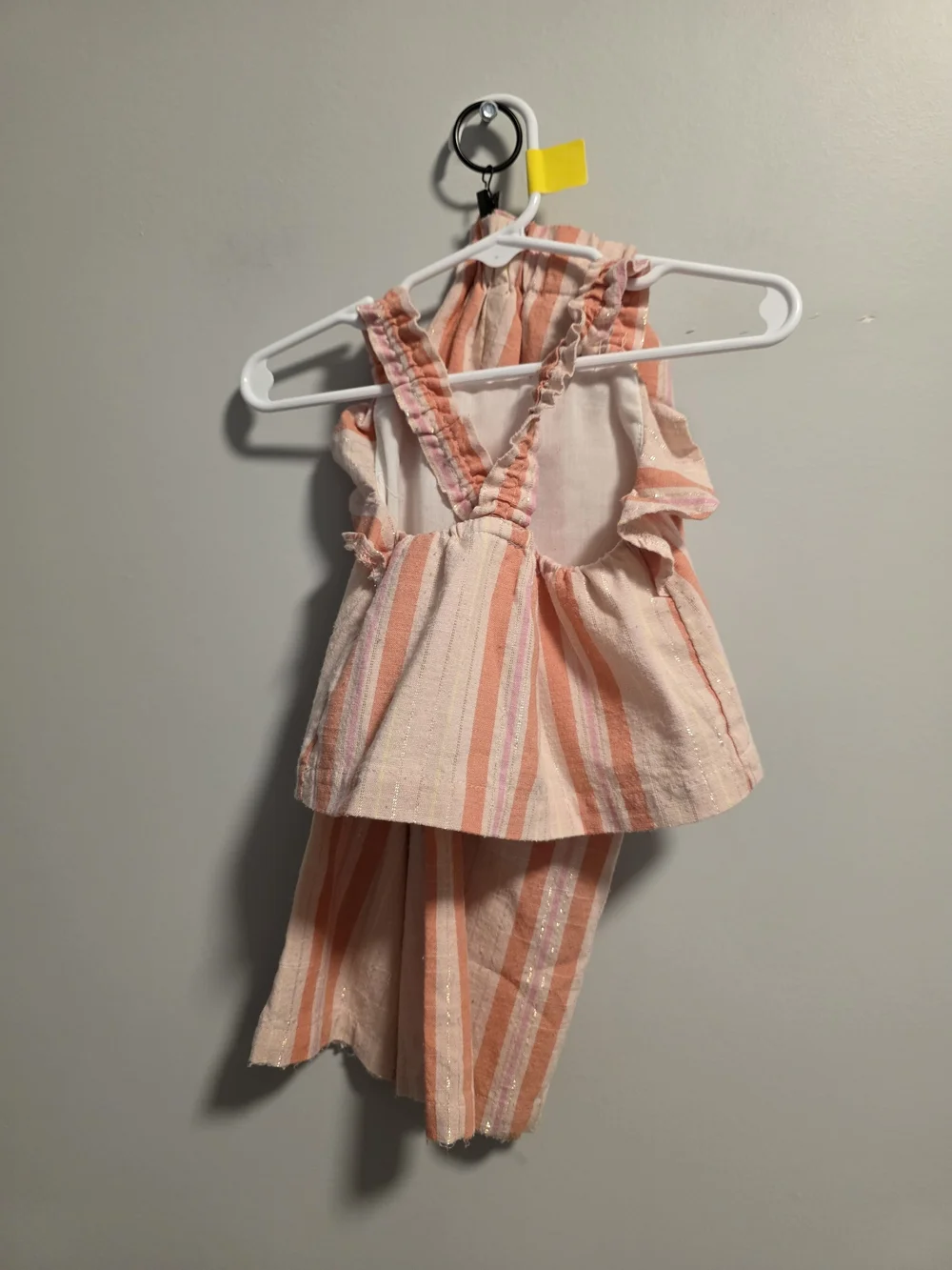btween Pink and Peach Striped Kids Matching Set - Picture 4 of 4